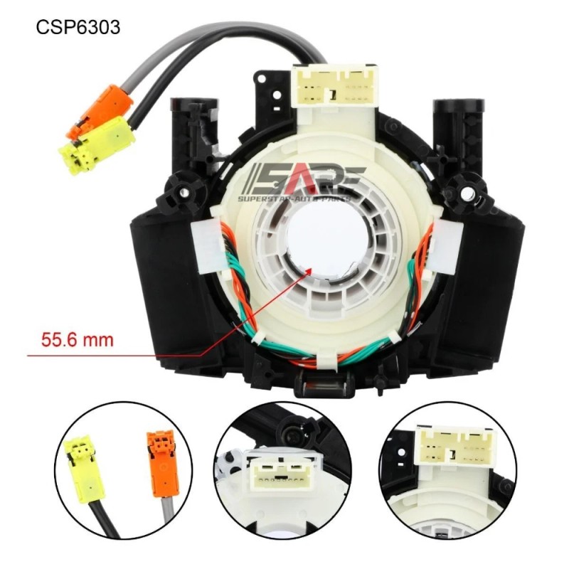superstar-auto-parts 47945-JD00A Steering Angle Sensor for Nissan Rogue 2008-2015 Frontier