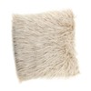 Mobestech 45x45cm Sheepskin Pillowcase Plush Pillow Cover for Winter Decorative