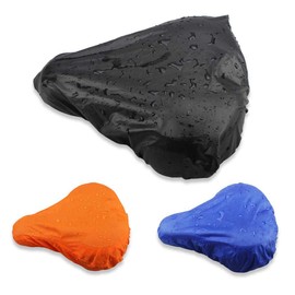 Eiito 3 Pieces Saddle Cover Waterproof Bicycle Saddle Cover Bicycle Saddle Rain Cover Bicycle Saddle Protector Saddle Rain Cover for Road Bike, Mountain Bike