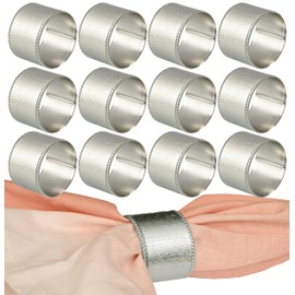 Iron Napkin Ring Set of 12, Elegant Table Decor, Vintage Style Napkin Ring, Modern Farmhouse Decor, Timeless Table Decor, Minimalist Iron Napkin Ring, Handcrafted Tableware – Silver