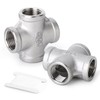 ERGAOBOY 1 Piece 304 Stainless Steel 1" BSP Female 4-Way