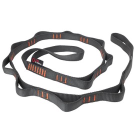 GM CLIMBING 22kN CE UIAA Certified 16mm Nylon Daisy Chain Sling 120cm Aid Climbing Rappel Aerial Yoga Hammock Sling Strap Belt Pack of 1 Grey