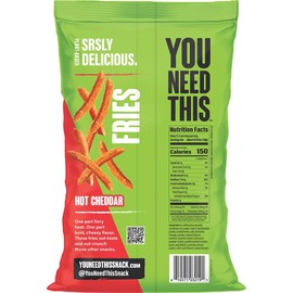 YOU NEED THIS Hot Cheddar Fries, 5.5 Oz Bags (Pack of 4)