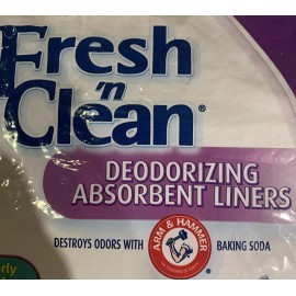 Arm & Hammer Fresh ‘n Clean Deodorizing Absorbent Litter Box Liners Medium To Large 2 Pack