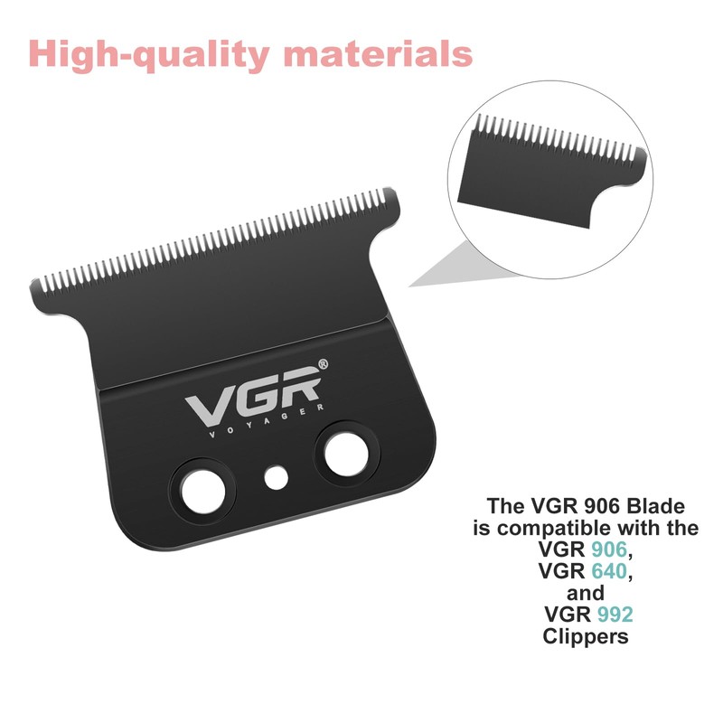 VGR 906/992/640 Trimmer T Blade Replacement, Carbon Steel T Shaped