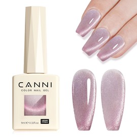 CANNI Cat Eye Gel Nail Polish 1Pcs 9ml Amethyst Smoke color Gel Polish High Gloss Soak Off UV Gel Galaxy Gaze Series Gel Nail Polish Art Manicure Salon DIY Home