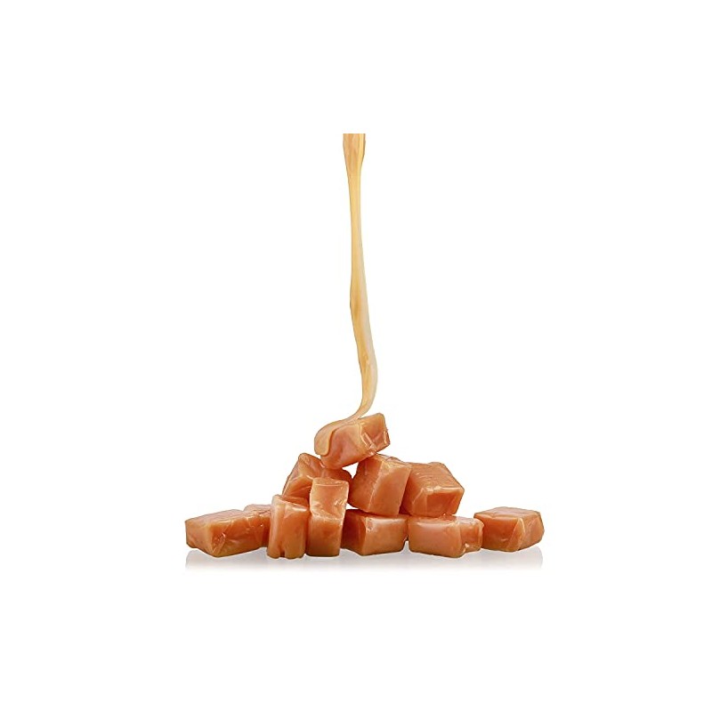 Vanilla Sea Salt Caramels, Gourmet Chewy Squares, Rich and Creamy