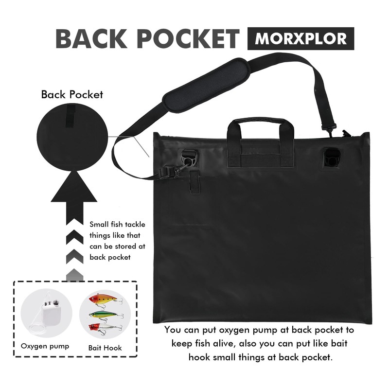 MORXPLOR Fish Tournament Fishing Weigh in Bag 26x23 inches With
