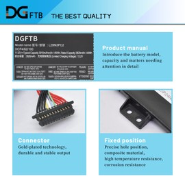 DGFTB L20C3PC2 L20D3PC2 L20M3PC2 Laptop Battery for Lenovo Ideapad Gaming 3i 3-15ACH6 Model 82K20015US 82K200UTUS Series 5B11B96715 SB11B96717 5B11B96718 5B11B96719 (11.52V 45Wh/3910mAh)