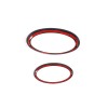 car-attention Carbon Fiber Front Rear Emblem Badge Logo Trim 2PCS