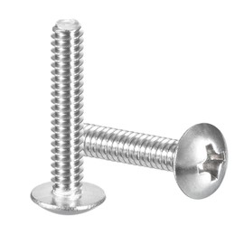 sourcing map #6-32 x 3/4" Truss Head Phillips Machine Screws, Full Thread, Phillips Drive, 304 Stainless Steel 18-8, Quantity 50
