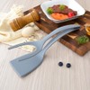 2 in 1 Grip and Flip Spatula Tongs, Flexible Nonstick