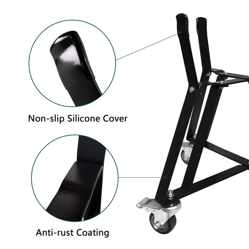 Quantfire Medium BGE Nest,Grill Stand for BGE Accessories, Rolling Nest