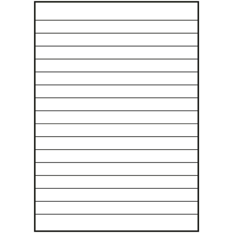 LANDRÉ 100050495 Ring Binder Refill Pages, Wood-Free, Rounded Corners, Punched