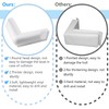 VEITHI White Dock Corner Bumper, 2 Pack Vinyl 90 Degree