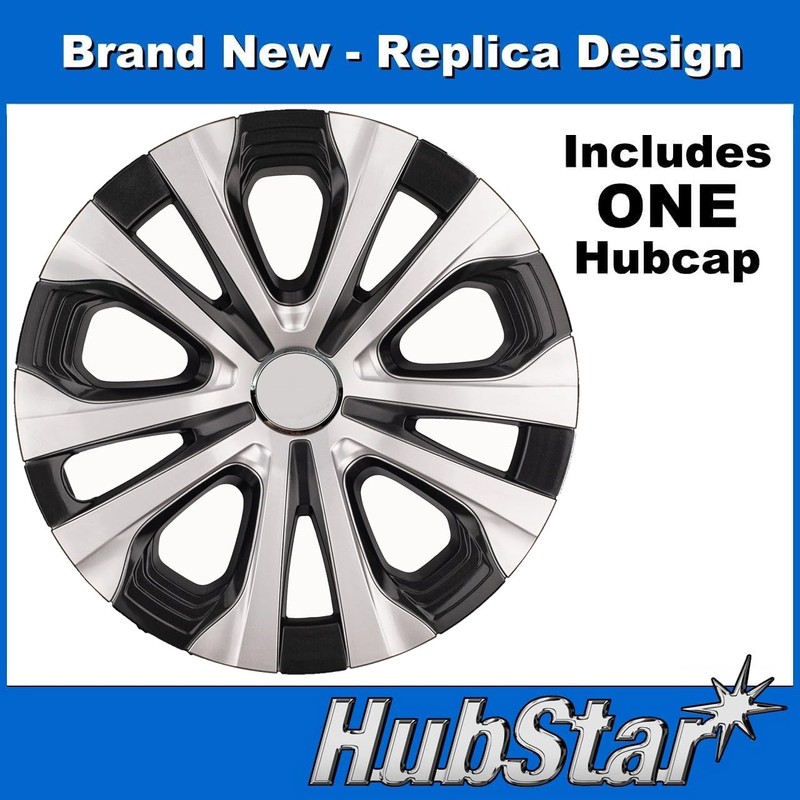 HubStar Replacement Hubcap for Toyota Corolla 2020-2022, Prius 2019-2022, 15-inch
