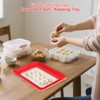 4Pcs Stretch Fresh Storage Trays - Stacked and Reusable Flat