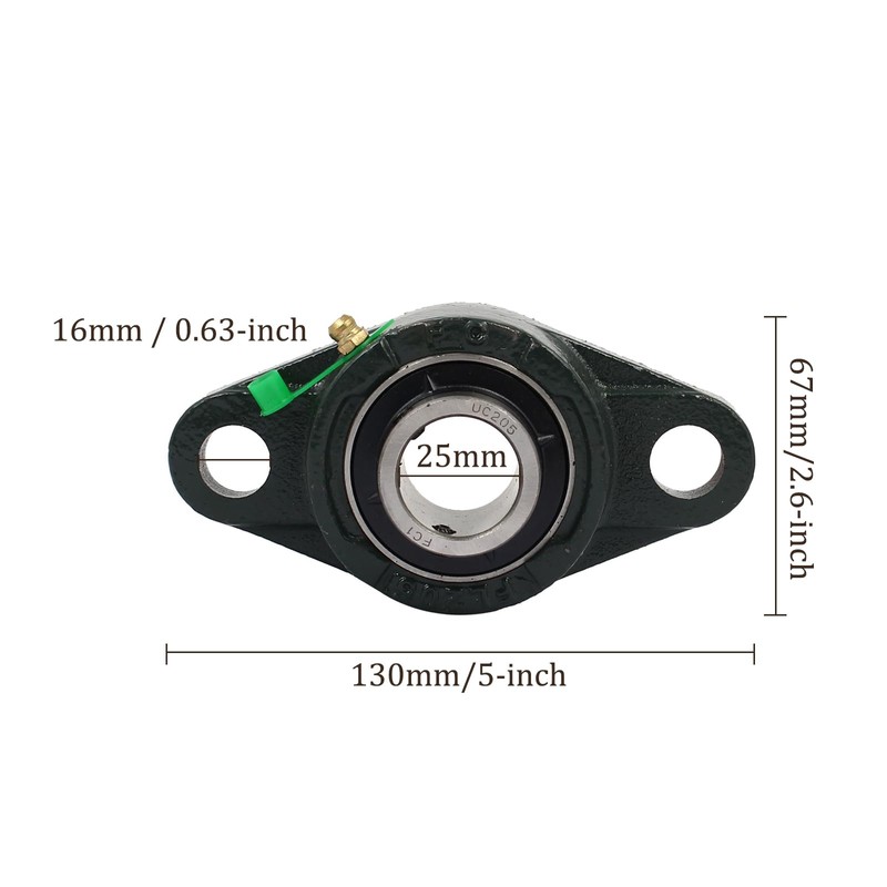 Kozelo FL205 Pillow Block Bearing - [ 25mm I.D. ]