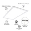 Metalux 2x4 LED Ceiling Grid Light w/CCT & Lumen Select,