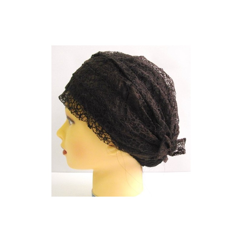 Fashionable Hair Cap Tulle Mesh 155 (Dark Brown)