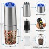 2Pcs Gravity Electric Salt and Pepper Grinder Set, Battery Powered