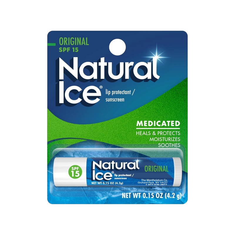 Mentholatum Natural Ice Lip Balm Original SPF 15 1 Each