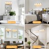 BrkNit 4 Light Modern Bathroom Light Fixtures Over Mirror, Chrome