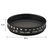 37MM Professional Clip-on Phone Filter Lens ND2-400 Adjustable Neutral Density