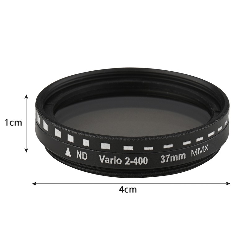 37MM Professional Clip-on Phone Filter Lens ND2-400 Adjustable Neutral Density