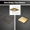 Decaura Shower Grates Bathroom Floor Drain Waste Stainless Steel (Brushed