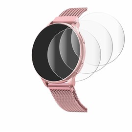 Savvies Pack of 4 Full Screen Protector for Banlvs Smartwatch 1.27 Inch Full Cover Screen Protector Film [3D Curved, Transparent, Anti-Fingerprint]