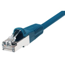 SF Cable Cat5e Shielded (STP) Ethernet Network Cable, 26AWG 4pair Stranded Copper Wire, RJ45 Plug, 350MHz, 5ft, Blue