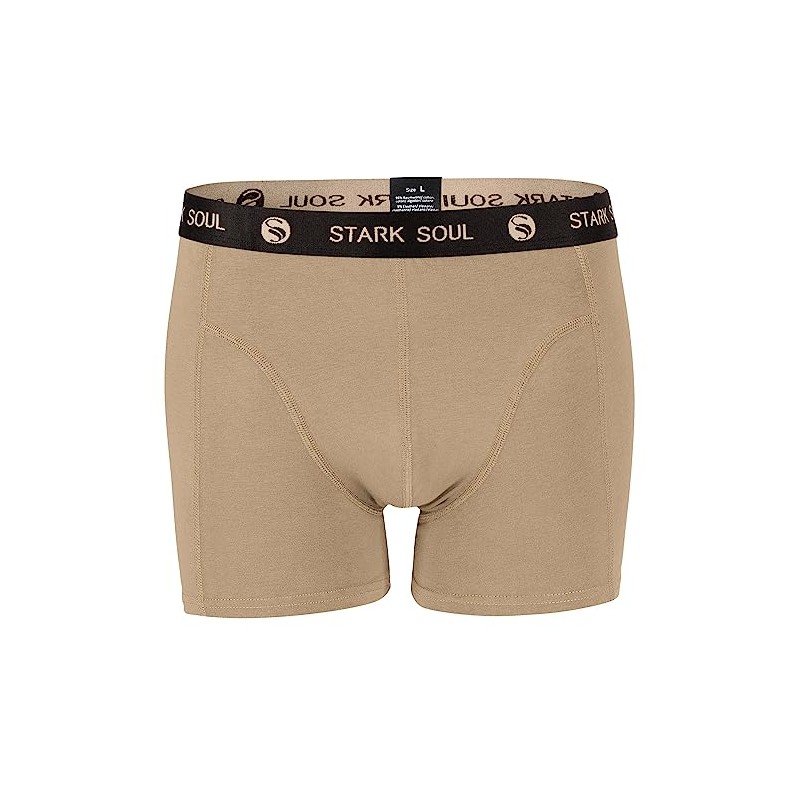 STARK SOUL Men's Boxer Shorts Pack of 3 Retro Soft