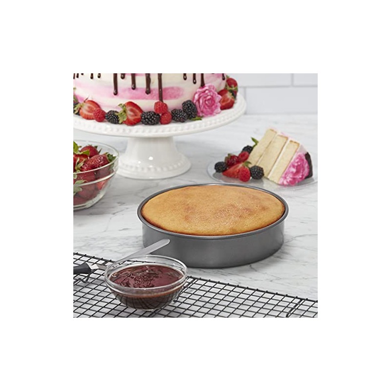 Chicago Metallic Molde para pasteles redondo antiadherente profesional , 8