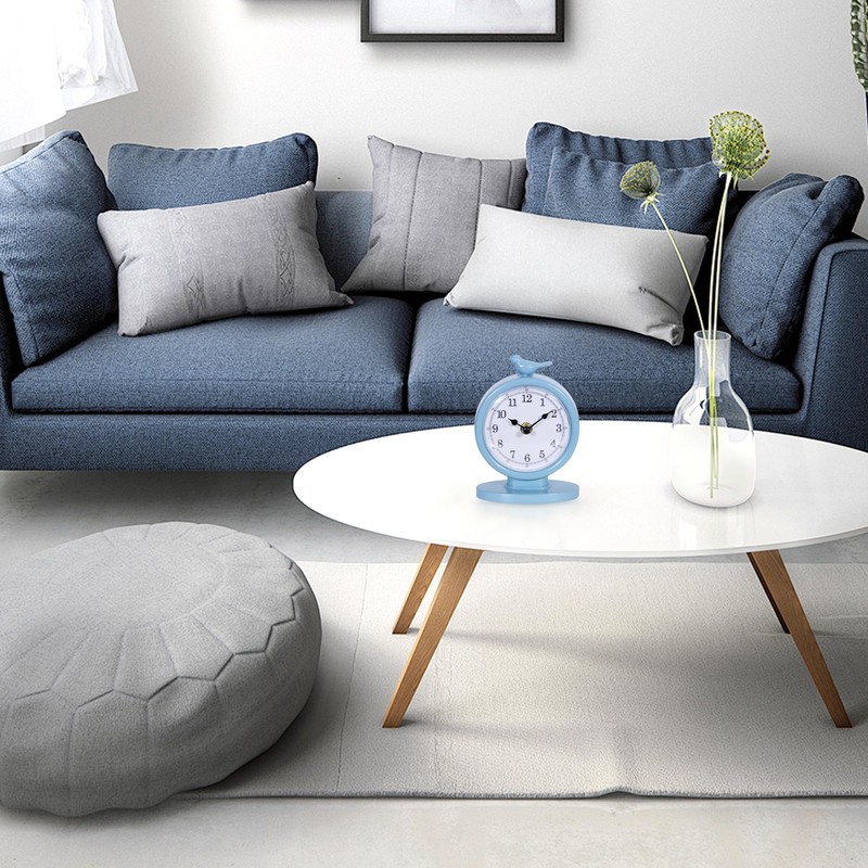 QIYAODECO Mantel Clock, Cornflower Blue