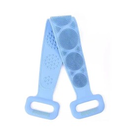 Silicone Back Scrubber Belt for Showering – Double-Ended Body Cleaning Brush for Everyday Bath and Shower Use