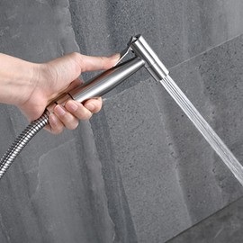 2 Pieces Bidet Toilet Sprayer Head Stainless Steel Handheld Bidet Sprayer Cloth Bathroom Diaper Spray for Kitchen and Toilet Cleaning