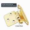 1/2" Brass Gold Overlay Cabinet Hinges, 30 Pack (15 Pairs)