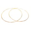 Large Jumbo Hoop Earrings Gold Plated Brass Thin Hoop Earrings