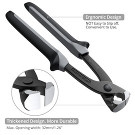 Hose Clip Clamp Justech 100PCs Hose Clips 5.8-21mm 10 Sizes Hose Clamps 304 Austenitic Stainless Steel The Single Ear Stepless Hose Clamp with Clamp Plier Tool