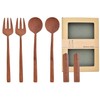 TOUGEI Gift Nature Gift Pair Set, Green, Cutlery Set, Natural
