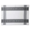 DEAN&DELUCA Tea Towel, Gray, Large, Loop, Logo Included, Kitchen Towel,
