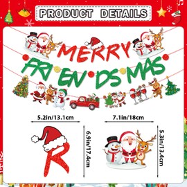 Merry Friendsmas Banner Friendsmas Party Decorations Friendsmas Decorations with Friendsmas Banner for Merry Friendsmas Decorations Christmas Party Decorations