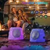 GGII 2-Pack Rock Speakers Outdoor Water-Resistant IP44, Multi-Sync Up to