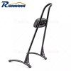 RI Gloss Black 24" Tall Passenger Sissy Bar Backrest w/Pad