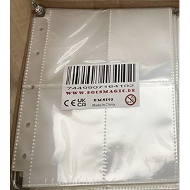docsmagic.de 25 4-Pocket Mini Album Toploading Pages Clear Standard Size 67 x 93 mm