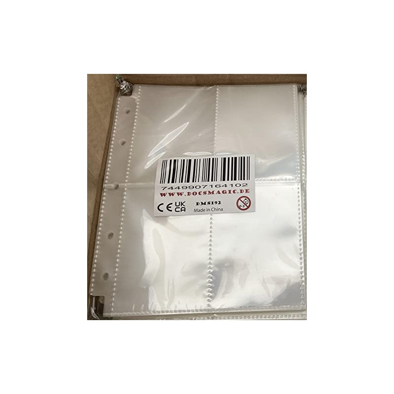 docsmagic.de 25 4-Pocket Mini Album Toploading Pages Clear Standard Size