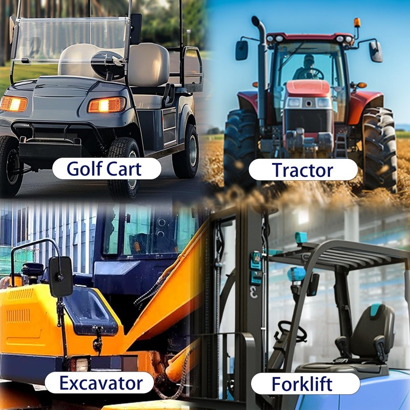 Tractor Mirrors,Forklifts Mirror, Universal Truck Mirror, Rear or Side View