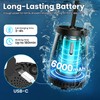 dessports Portable Camping Shower, 6000mAh Rechargeable Outdoor Shower Pump