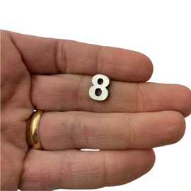 Number 8 Eight Lapel Pin by StockPins